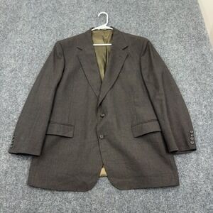 Vintage Eagle Clothes Blazer Mens 46R Brown Wool Two Button Professional Classic